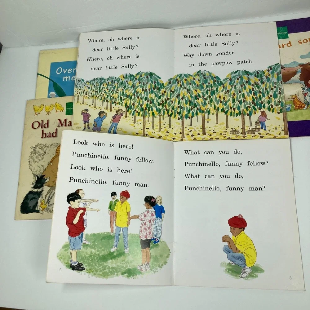 Lot Of 7 Song Books for Early Reader Paperback Single Copies Homeschool Tutoring